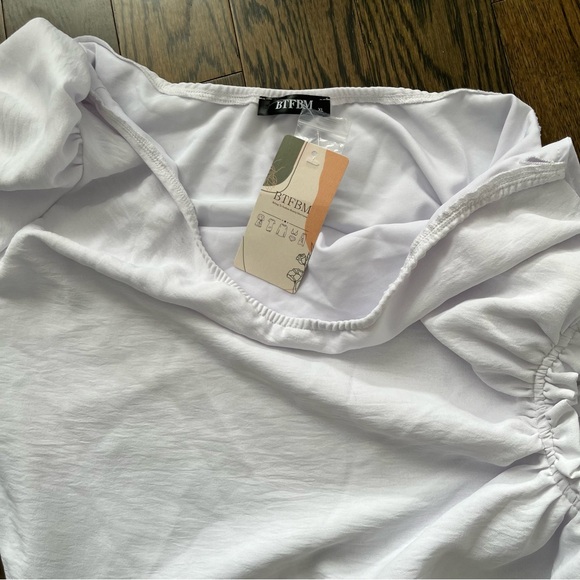 White One Shoulder Dress - Picture 2 of 4